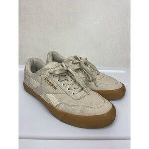 Reebok Club C Coast Canvas Sneakers Beige Gum Sole Men's 8.5